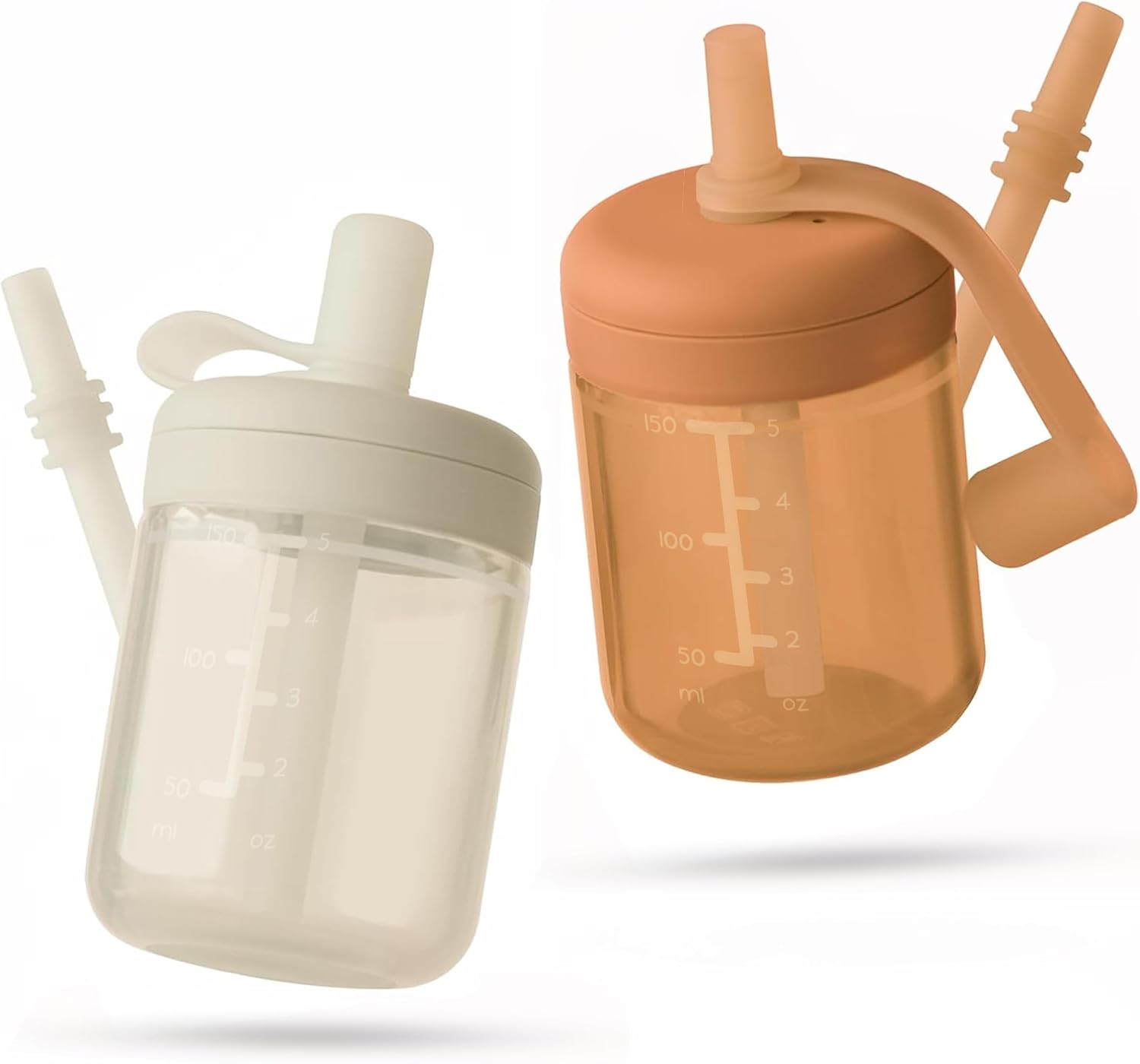 Thumbnail 4 de Moonkie Baby Straw Cup with Silicone Vent and 2-Pack (5 oz) – BPA-Free, Drop-Proof Sippy for 6 Months+
