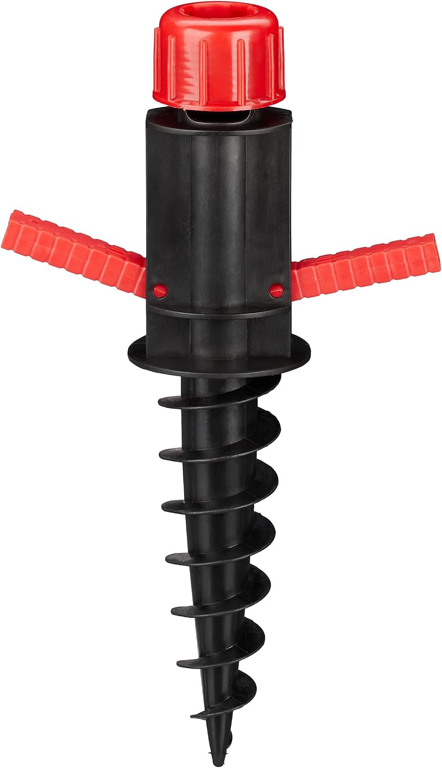 Detalle de Relaxdays 10026431 grondanker voor parasol, 19–32 mm, met grepen