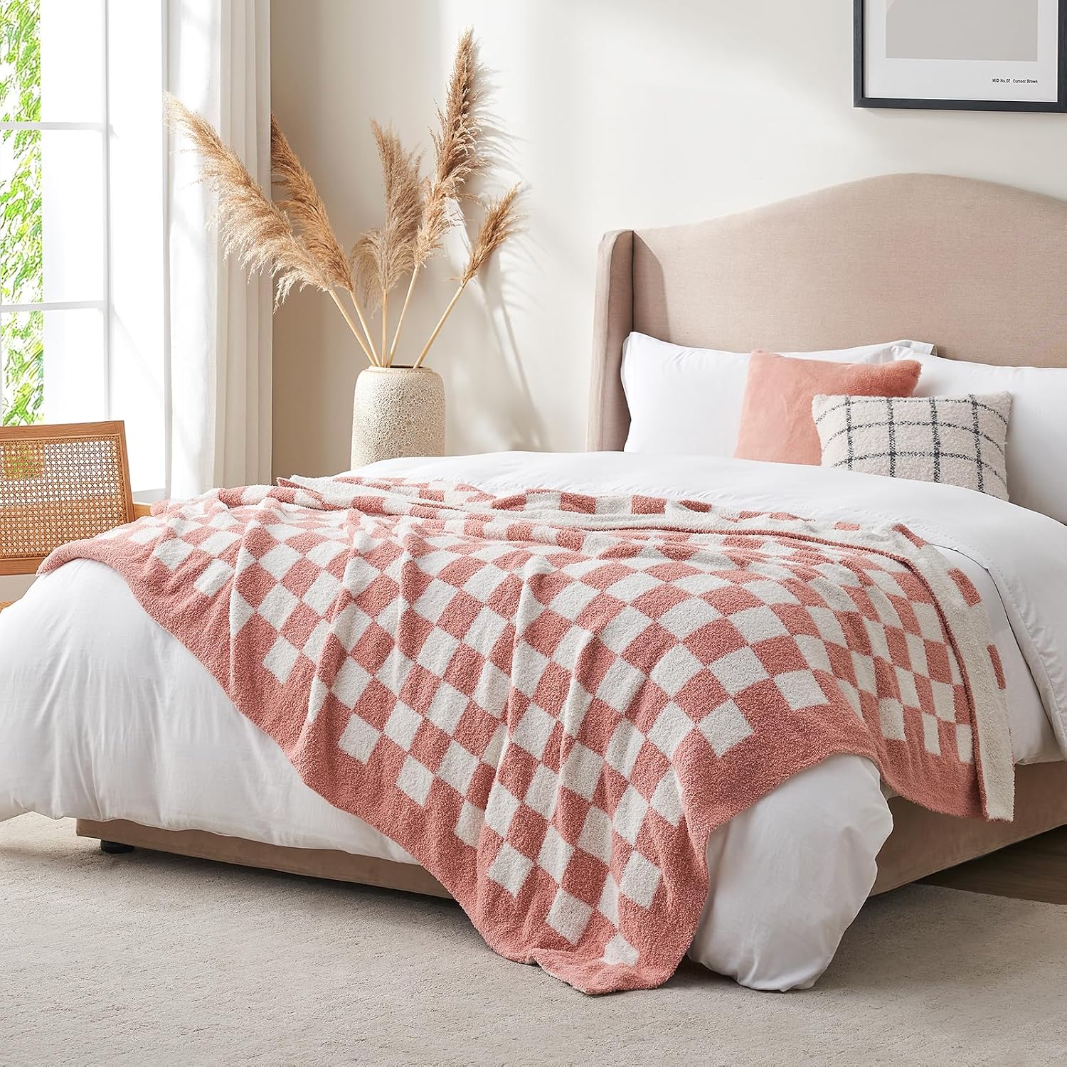 Thumbnail 1 de Snuggle Sac Checkered Throw Blanket 50x60