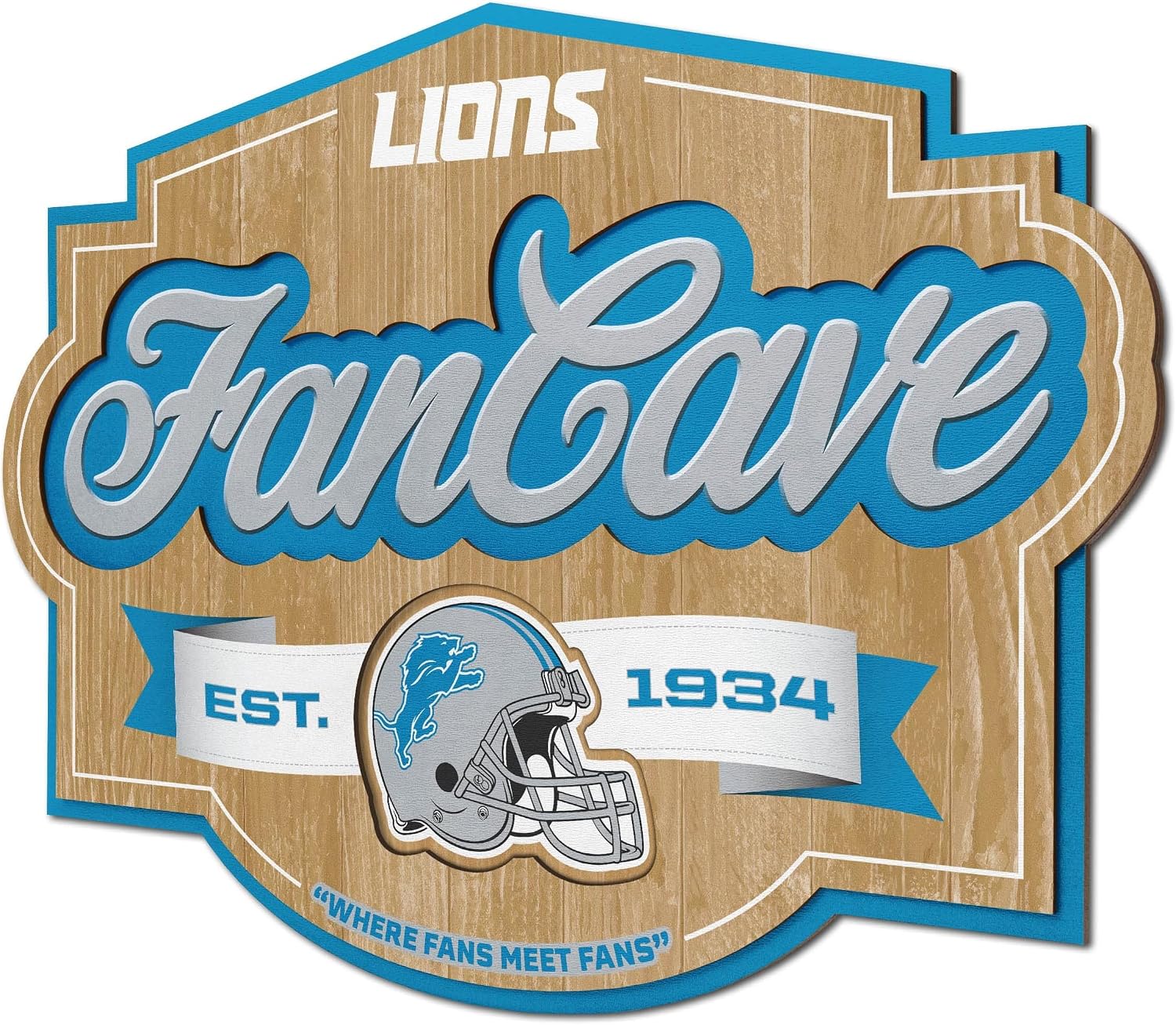 Thumbnail 6 de YouTheFan NFL Fan Cave Sign 🪧
