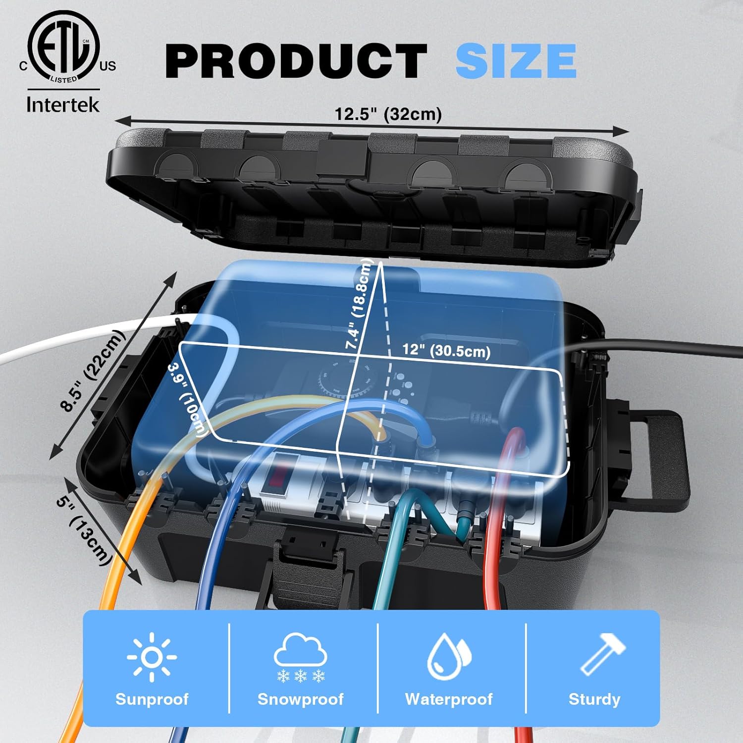 Thumbnail 4 de Flemoon Outdoor Electrical Box, 12.5 x 8.5 x 5 inch