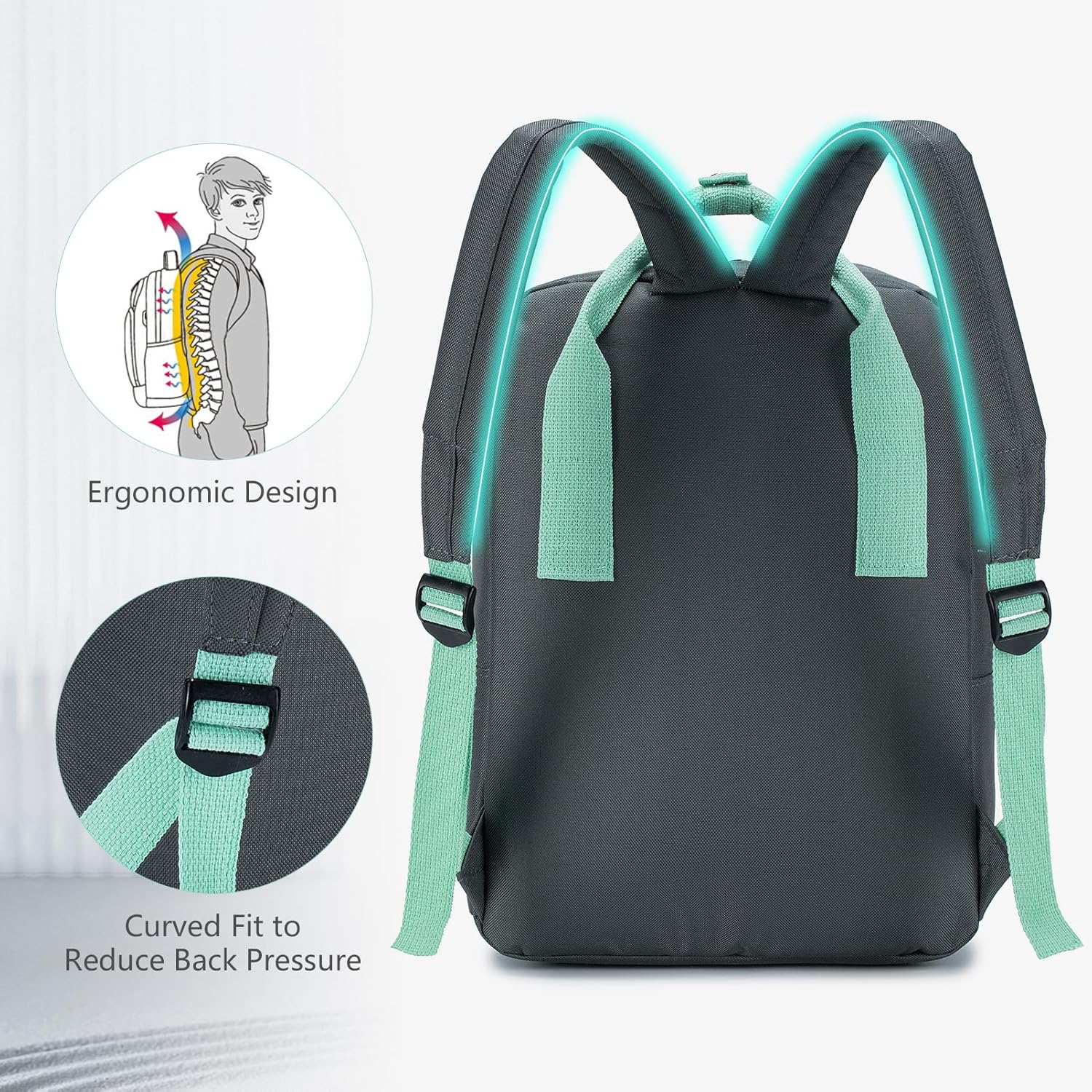 Thumbnail 4 de SUCIKORIO 40x30x15cm Travel Backpack Underseat Cabin Bag