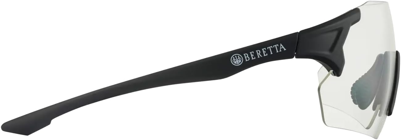 Detalle de Beretta Challenge EVO シューティンググラス、プラスチックフレームと調節可能なノーズパッド
