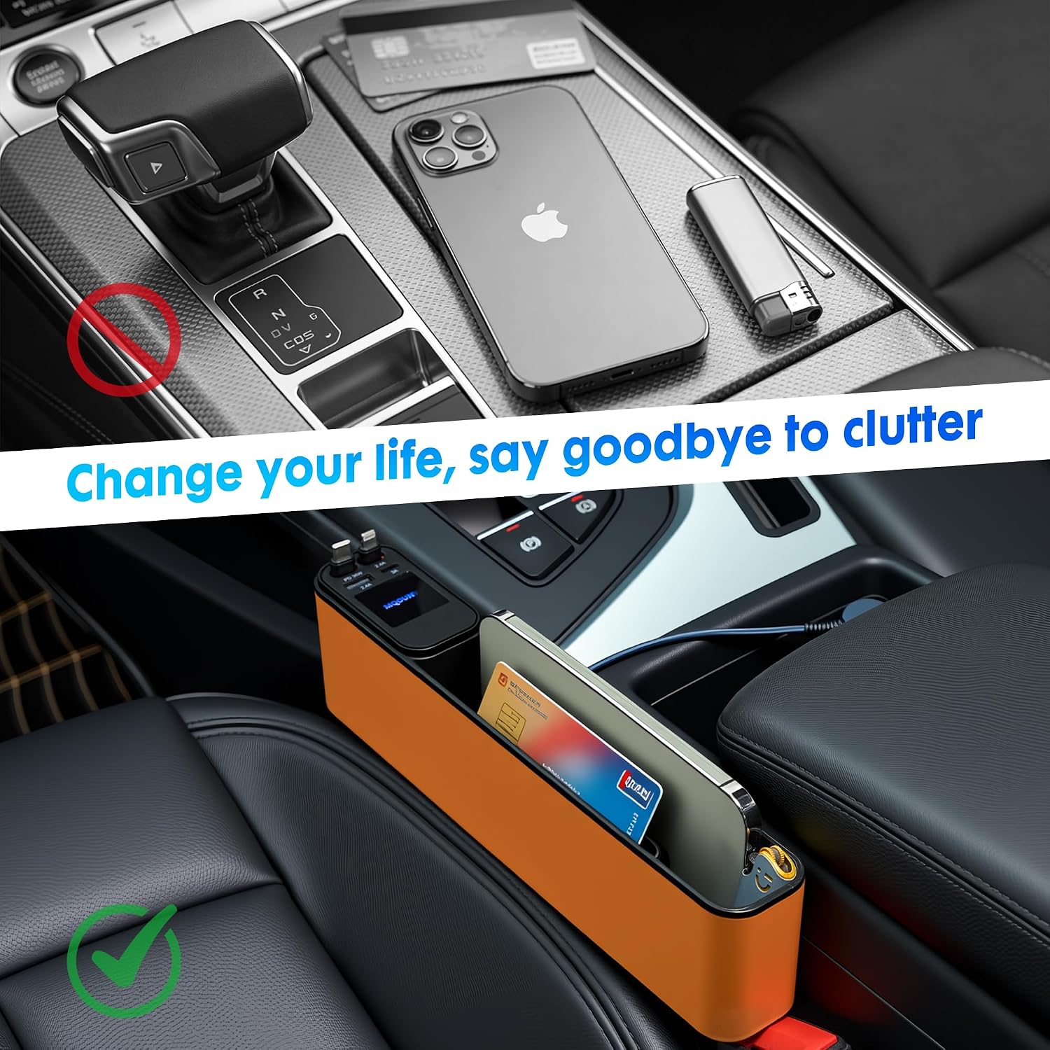 Thumbnail 6 de MQOUNY Car Seat Gap Filler with 36W Charger