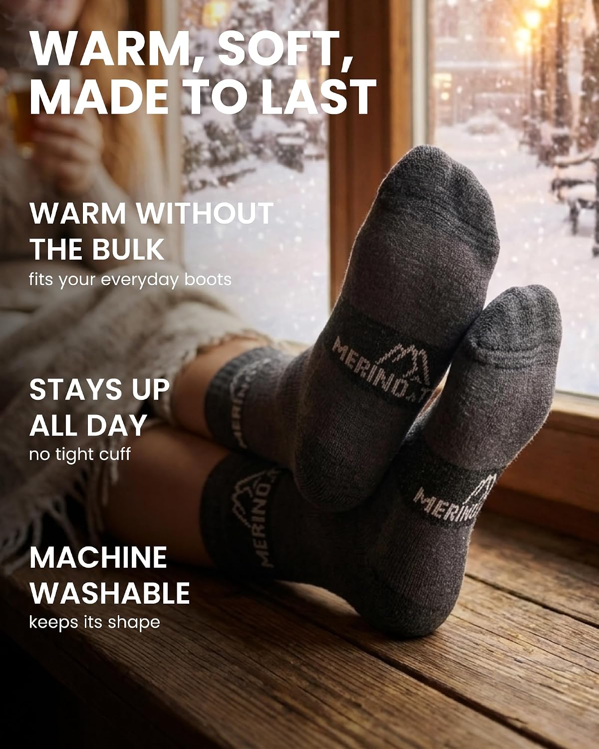 Thumbnail 2 de Merino Wool Hiking Socks