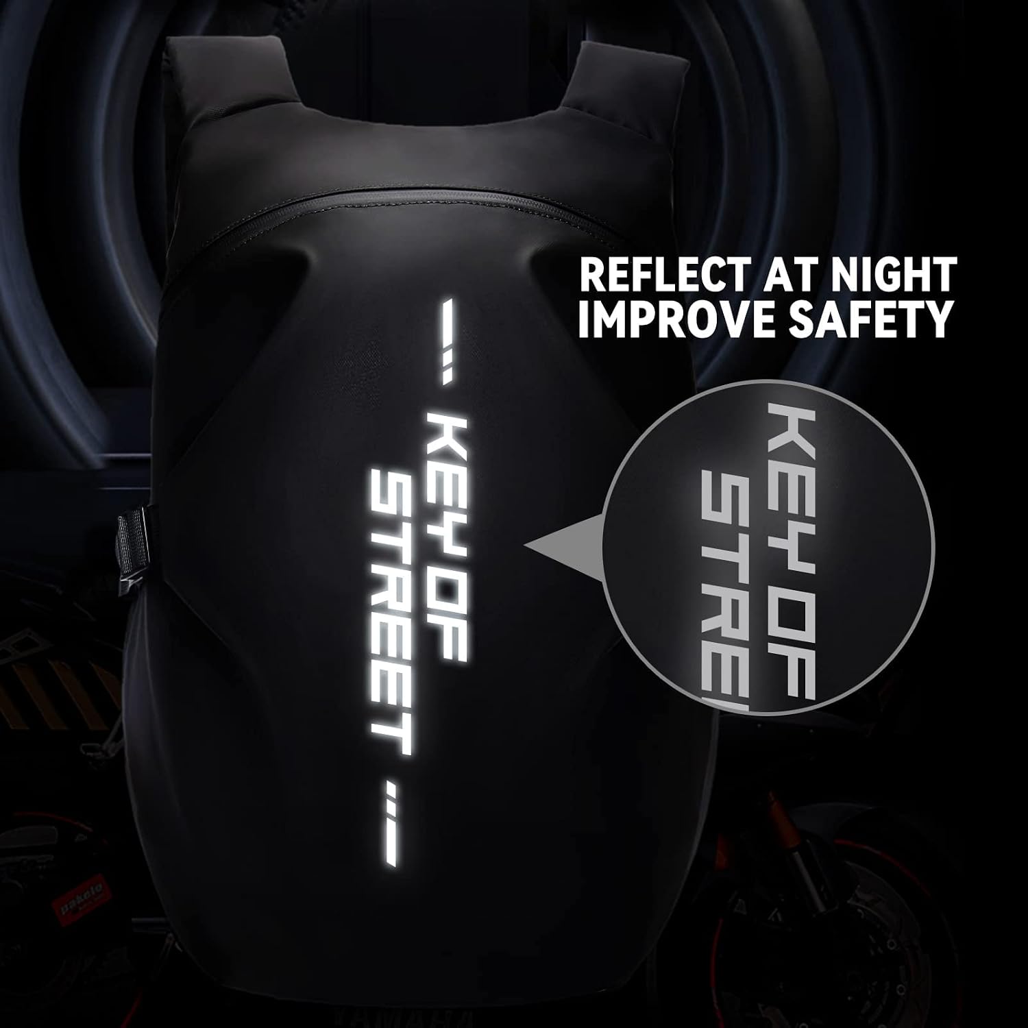 Thumbnail 4 de HYC00 Motorcycle Helmet Backpack: Waterproof, Reflective, and Versatile Daypack