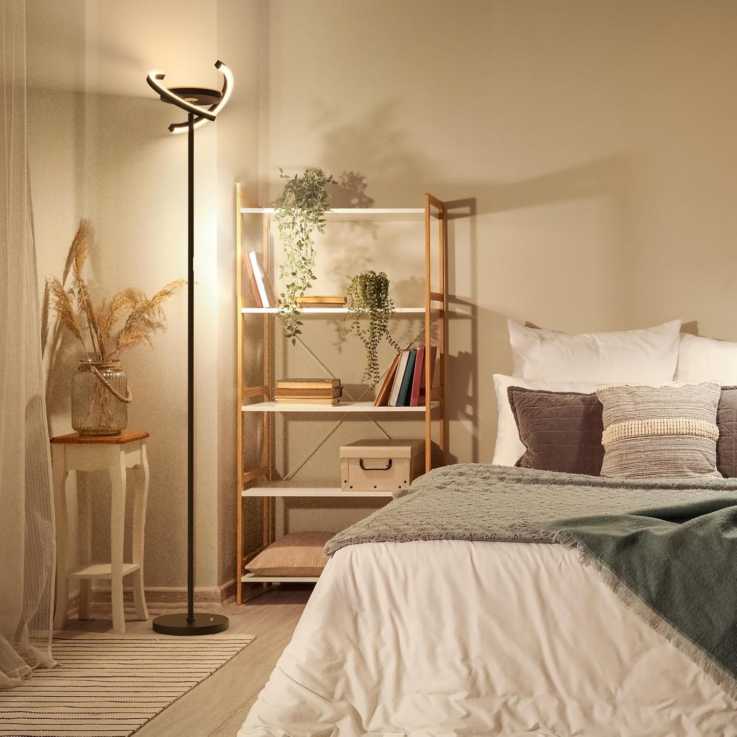 Thumbnail 6 de FIMEI Lampadaire LED sur pied 36W, 3000K–6000K avec télécommande et commande tactile