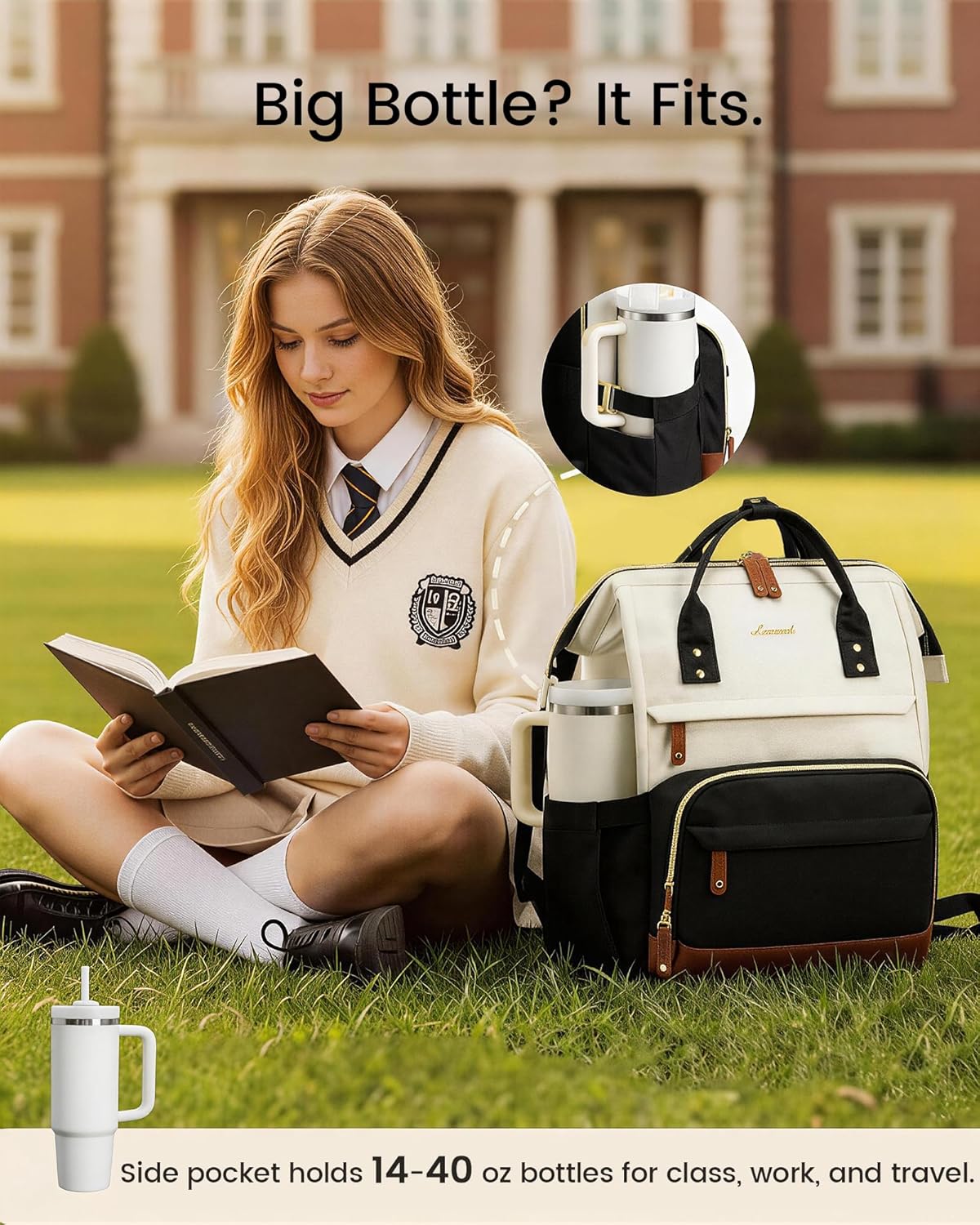 Detalle 2 de LOVEVOOK Laptop Backpack 15.6 Inch
