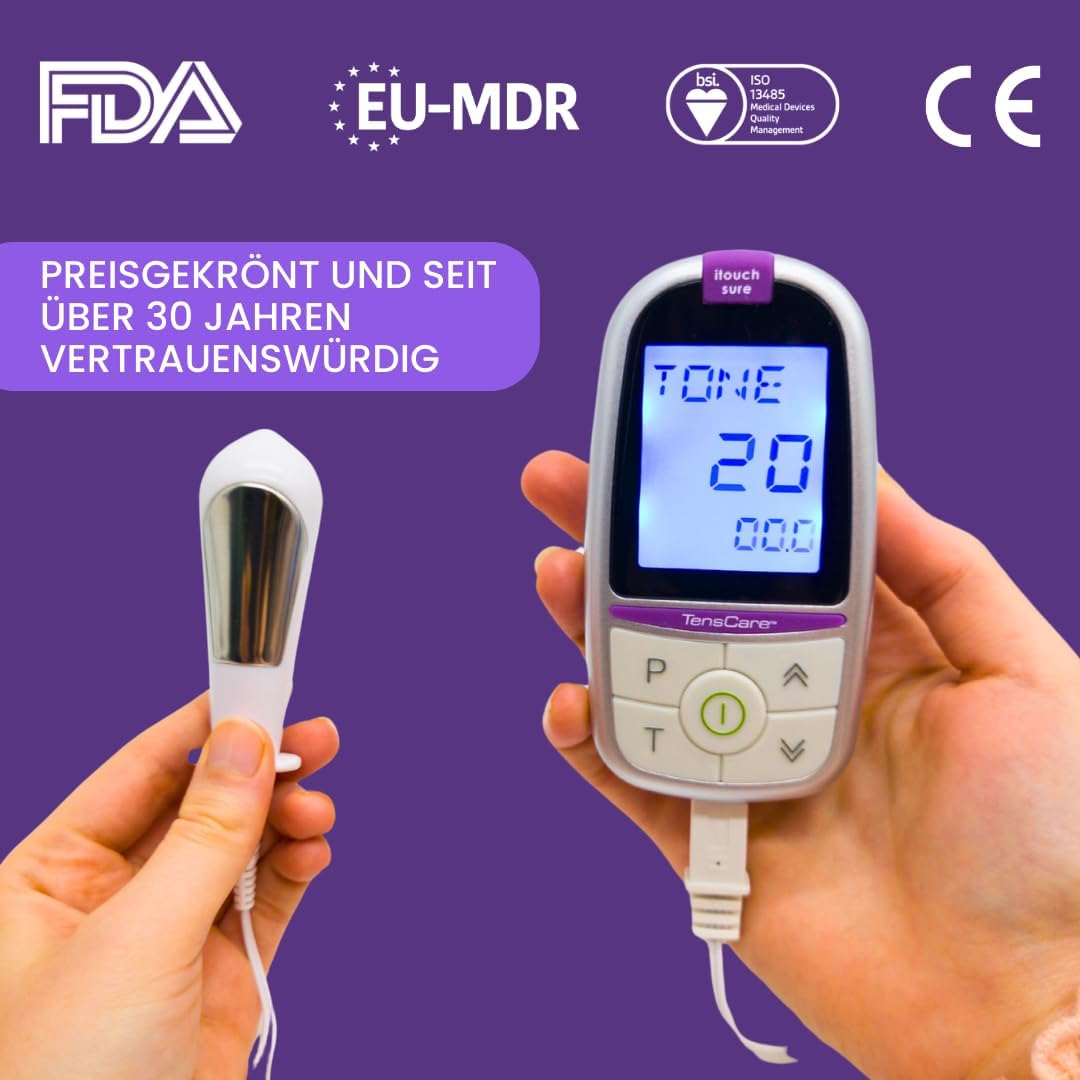 Thumbnail 3 de TensCare iTouch Sure Beckenbodentrainer – Set mit Gel, Desinfektionstüchern und 4 Behandlungsmöglichkeiten