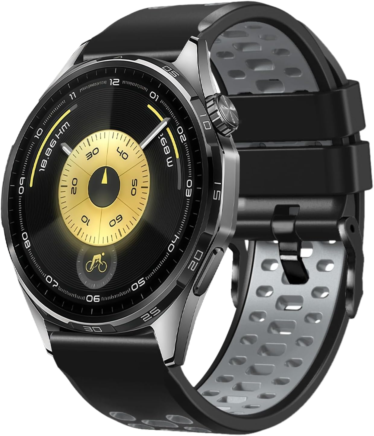 Detalle de RosMank 22mm Silicone Watch Strap for Huawei Watch GT6 Pro (46mm) and GT5/GT4/GT3 Series