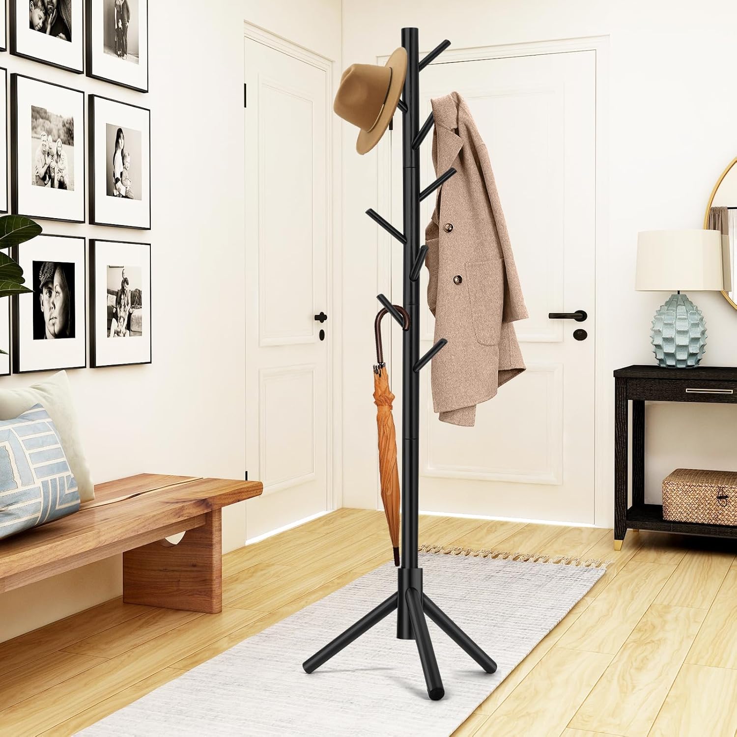 Thumbnail 4 de Wangmuxia Coat Rack with 8 Hooks ⚙
