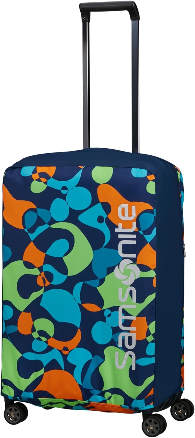 Detalle de Samsonite TA Revolution resväsköverdrag, M 66–69 cm, vikbart, Colorwave