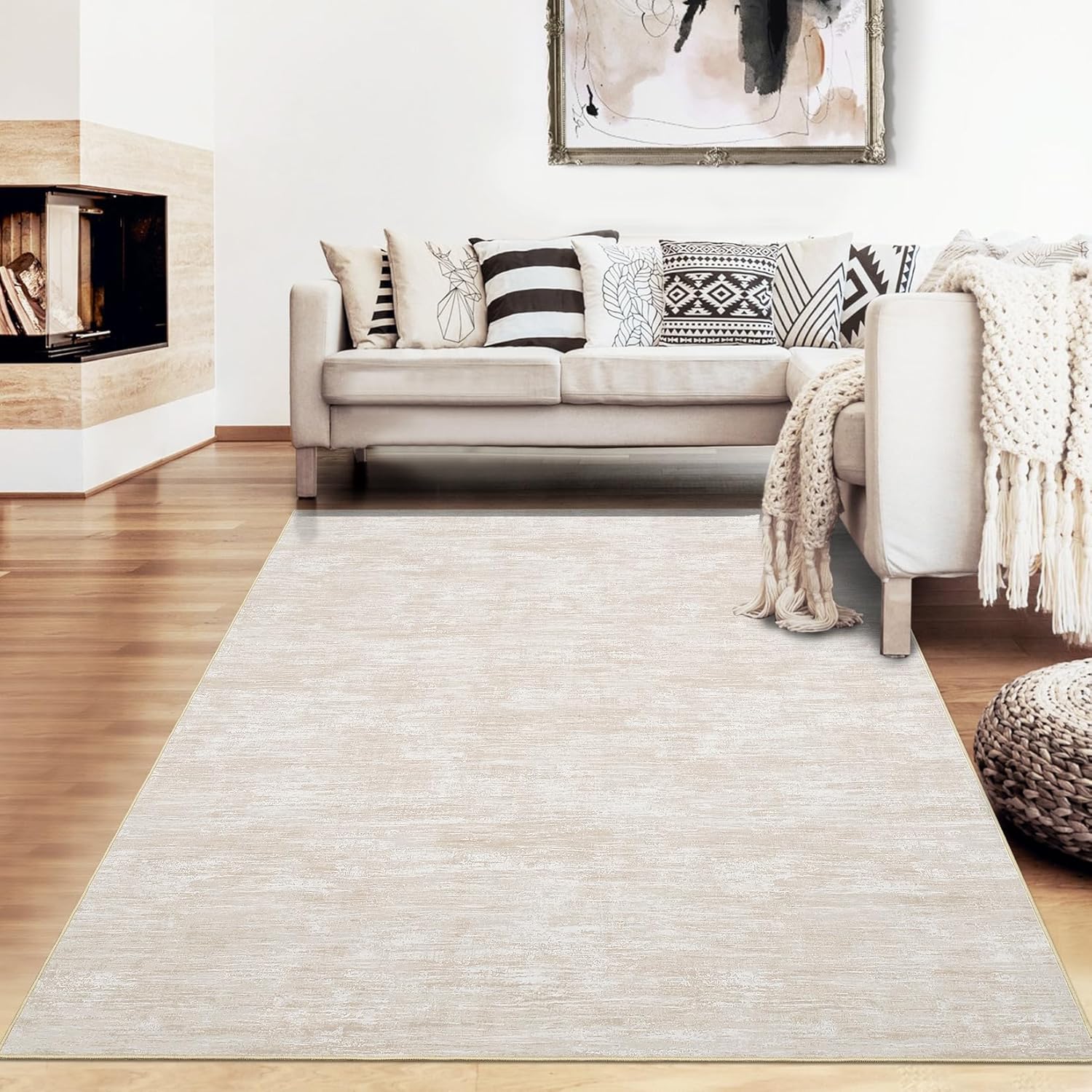 Detalle 2 de RUGSREAL 8x10 Beige Area Rug