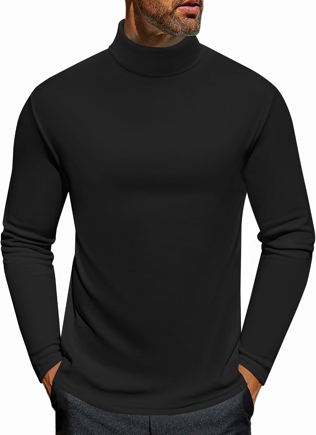 Detalle de Ekouaer Maglia termica uomo a manica lunga con collo alto traspirante