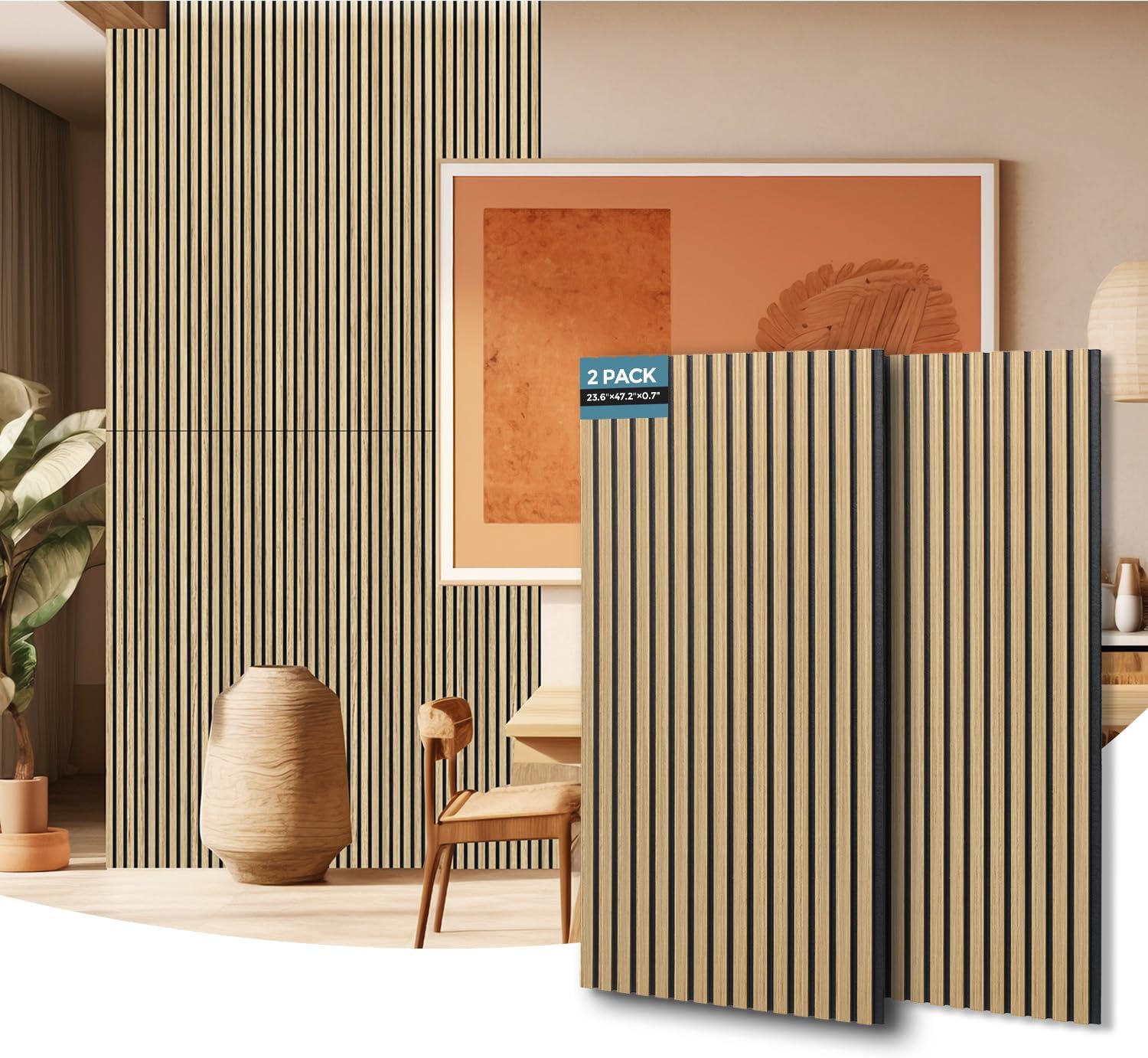 Detalle de Akumax soundproof wood wall panels 3.5cm
