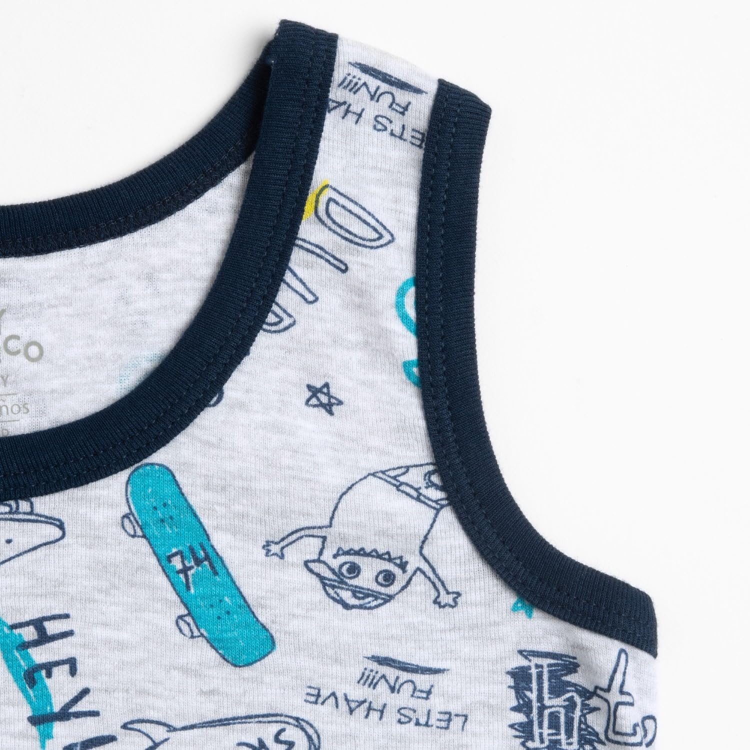 Thumbnail 4 de Chicco Débardeurs Enfant en Coton – Lot de 4, motifs modernes, coton bio et confort durable