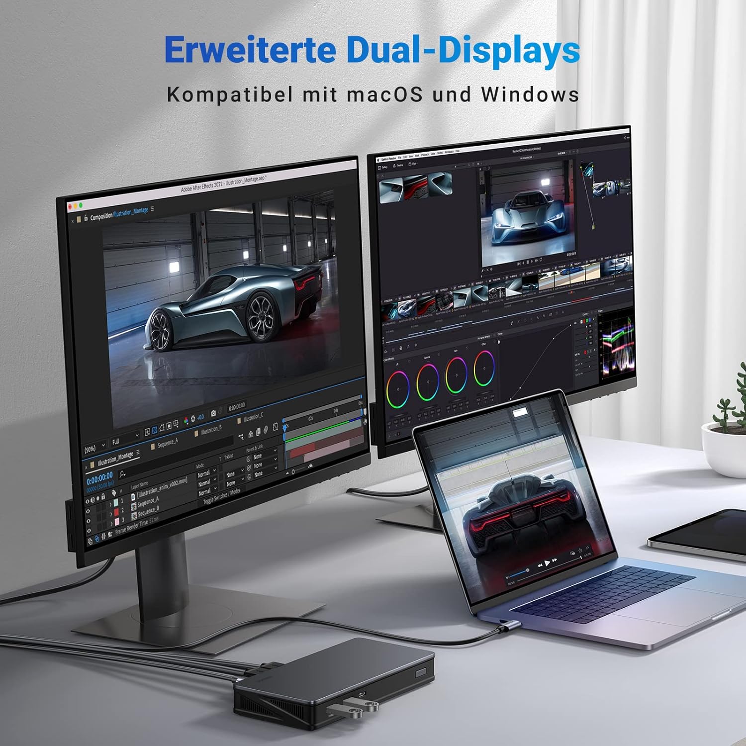 Thumbnail 2 de UGREEN Revodok Pro 209 Dockingstation 4K@60Hz für Mac & PC
