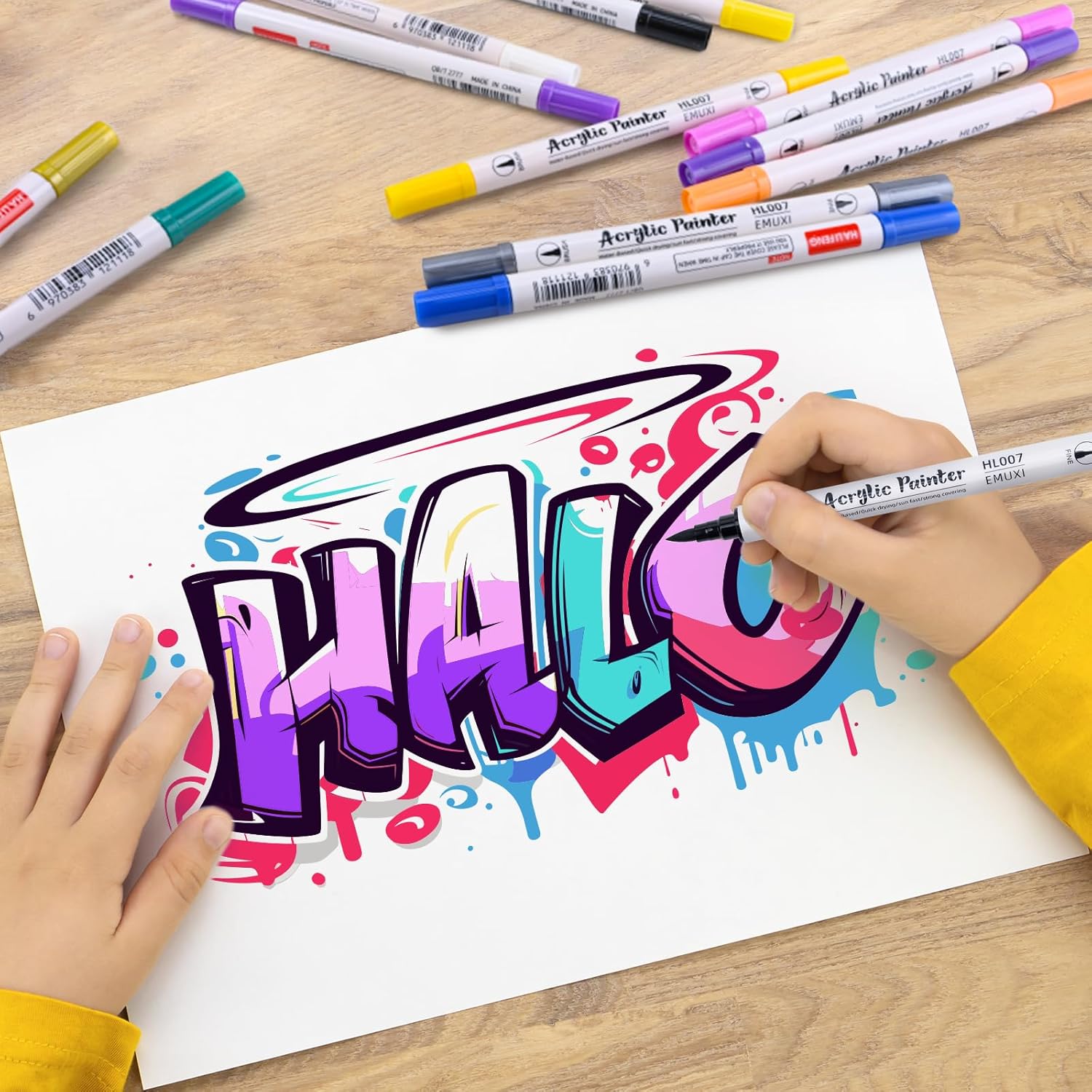 Thumbnail 6 de Feutre acrylique 24 couleurs 🎨