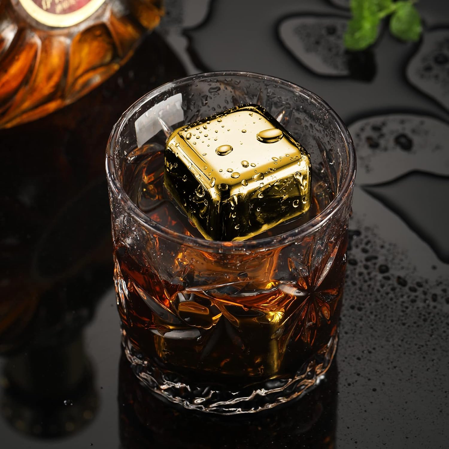 Thumbnail 5 de Whisky Steine – 2 große Edelstahl Würfel 4 cm