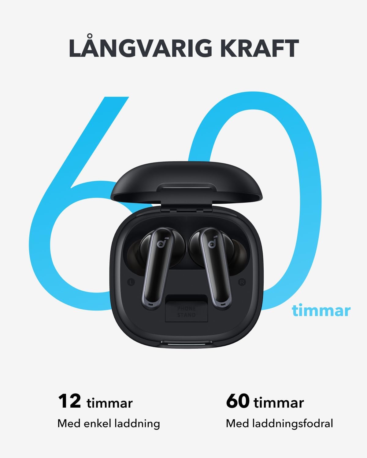 Thumbnail 4 de Anker soundcore P40i in-ear-hörlurar med adaptiv ANC och 60 timmars speltid