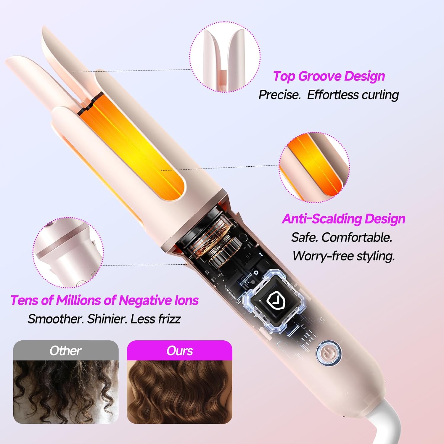 Thumbnail 5 de DYHOO Automatic Curling Iron, 1.25-Inch Barrel