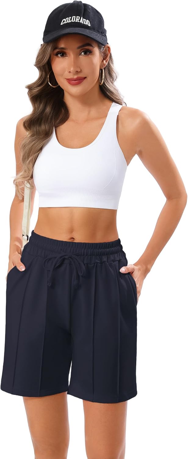 Thumbnail 1 de Uniexcosm Pantalon Short Femme Sport Jogging — Short Décontracté et Komfort Estival avec Poches