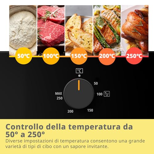 Detalle 2 de COMFEE' CBO60M80M1-BK Forno Elettrico da Incasso Ventilato 60 L – 8 Funzioni, AirFry, Pulizia a Vapore