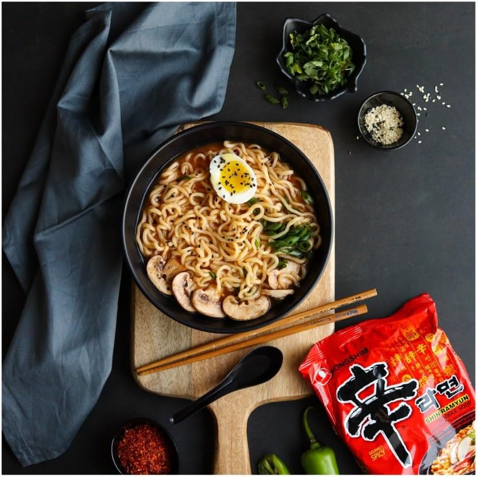 Detalle de NONGSHIM Grand Bol de nouilles instantanées Shin – lot de 16