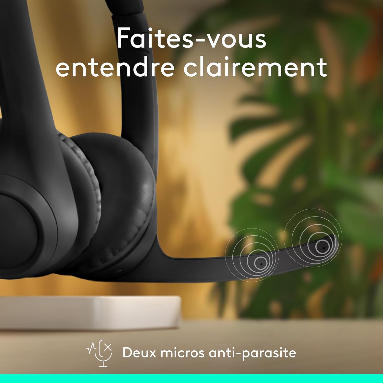 Thumbnail 1 de Logitech Zone 300 casque Bluetooth sans fil avec micro anti-parasite (noir)