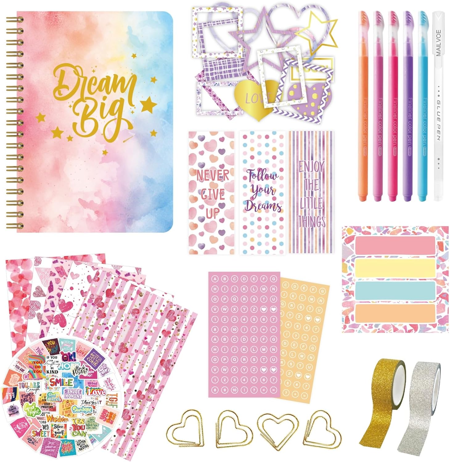 Thumbnail 2 de Donfulfip Set di diari fai da te per ragazze: creativo kit educativo per età 4–12 anni