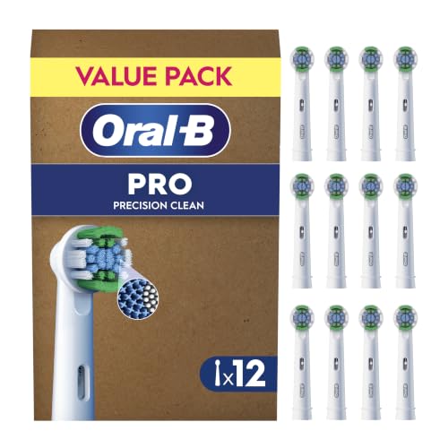 Detalle de Oral-B Pro Precision Clean Toothbrush Heads, X-Shape Bristles, Pack of 12