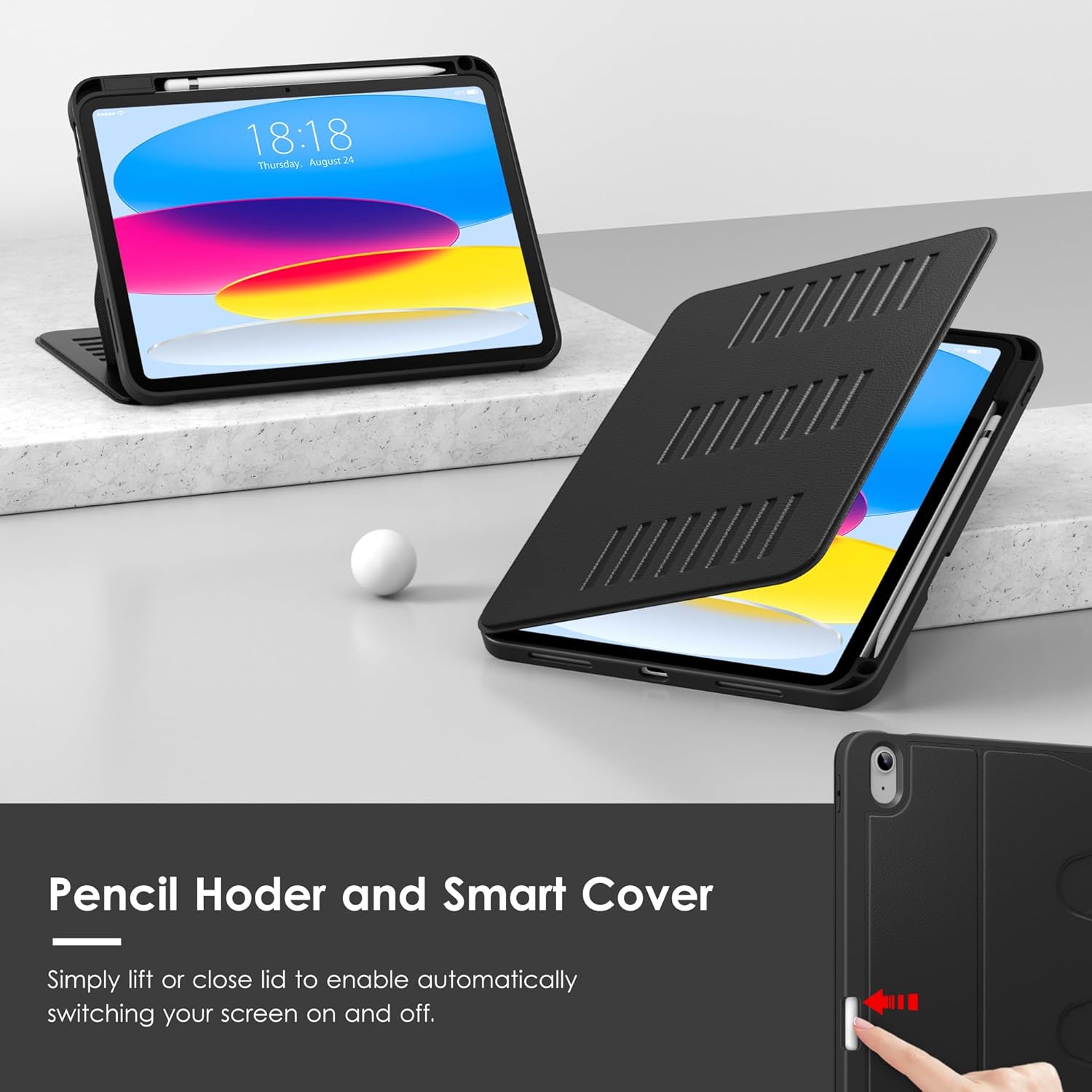 Thumbnail 6 de VIKESI iPad Case for A16 11-inch and 10th Gen 10.9-inch, Magnetic Stand