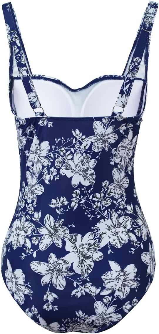 Thumbnail 1 de Aidotop women’s one-piece swimsuit with tummy control and ruched tribal monokini style