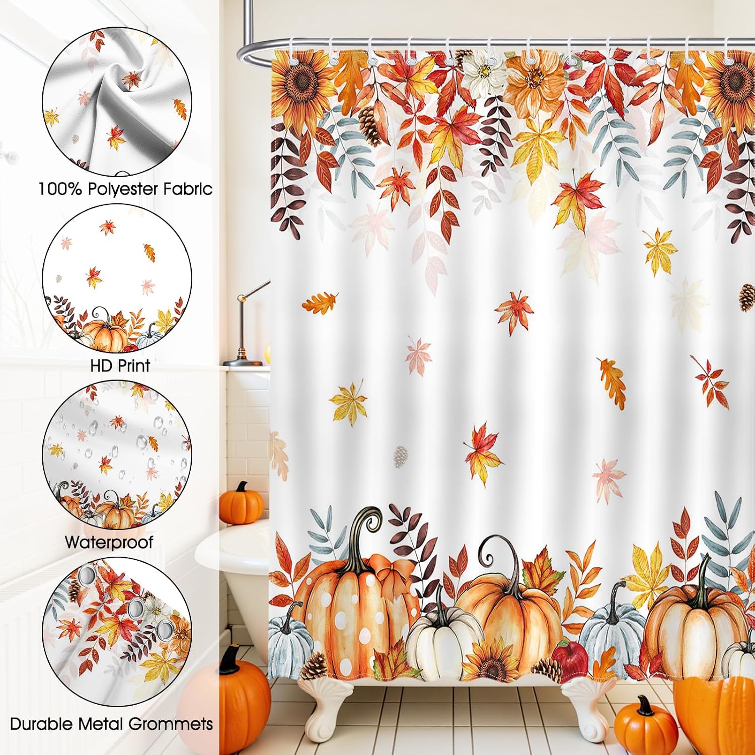 Detalle de Mocsicka Polyester Shower Curtain