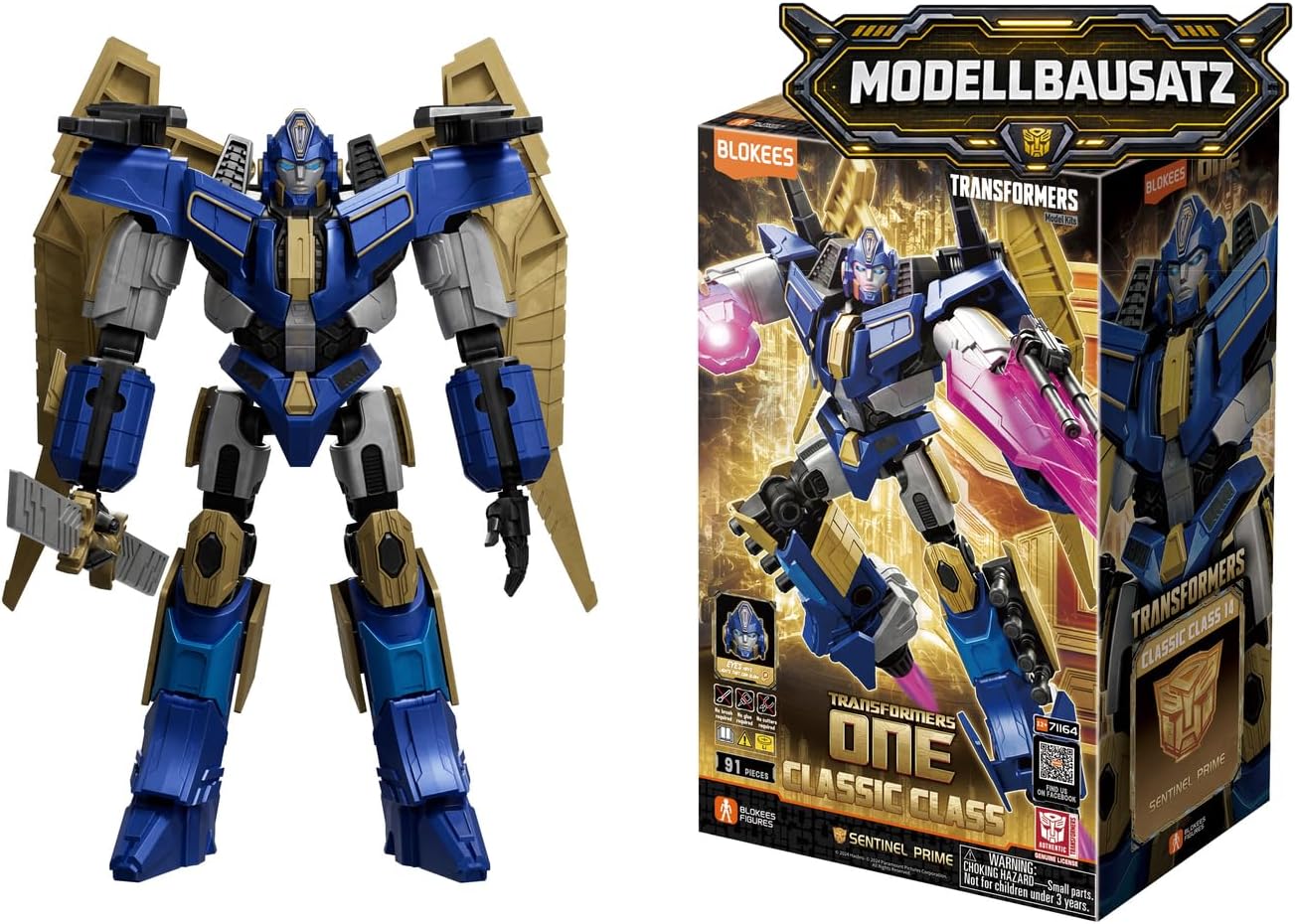 Detalle de BLOKEES Transformers Sentinel Prime 14 – model do składania 12,7 cm z podświetleniem