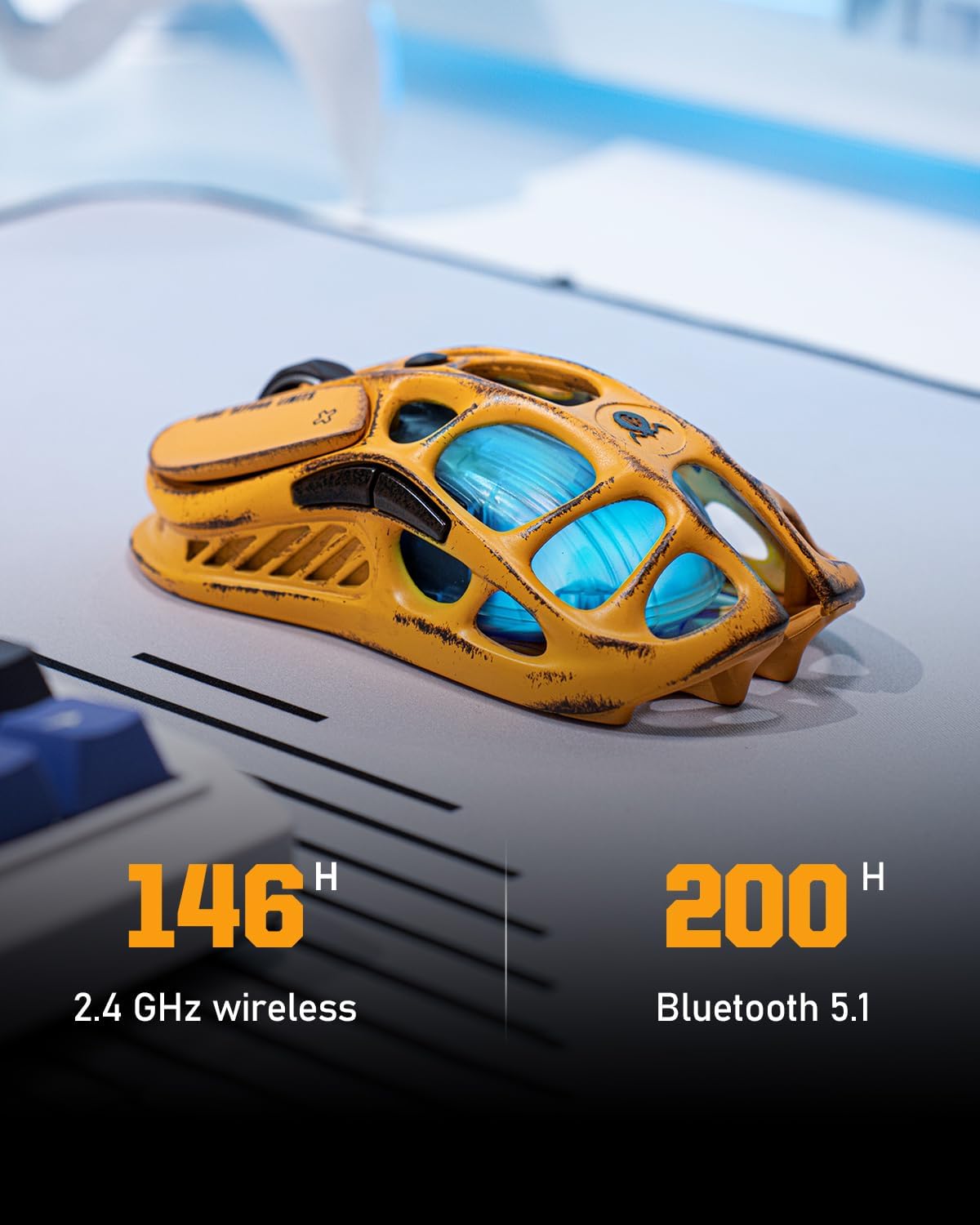 Thumbnail 2 de GravaStar Mercury M1 Pro Kabellos Gaming-Maus (Magnesium), 26.000 DPI, PAW3395DM