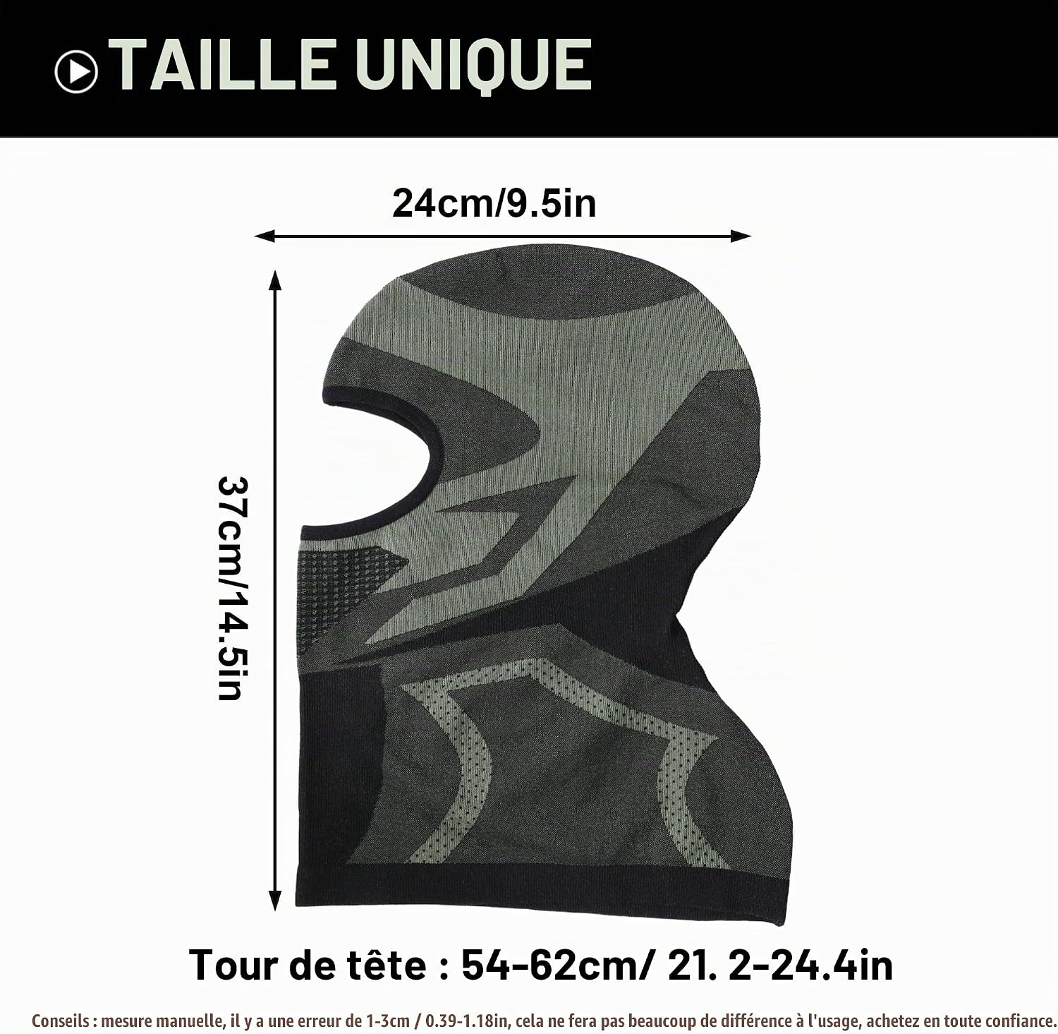 Thumbnail 6 de WTACTFUL balaclava voor onder de helm, ademend polyester-elastaan voor motor en fiets