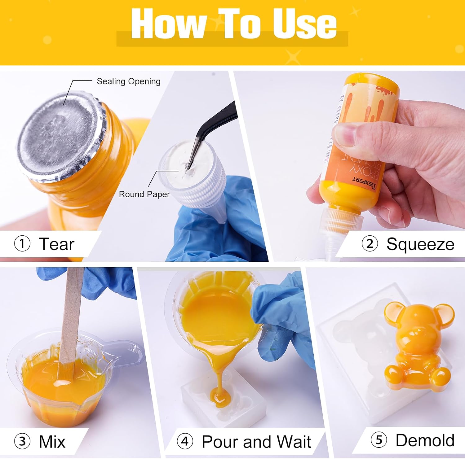 Thumbnail 6 de Teexpert Epoxy Resin Pigment Paste, 6 Colors