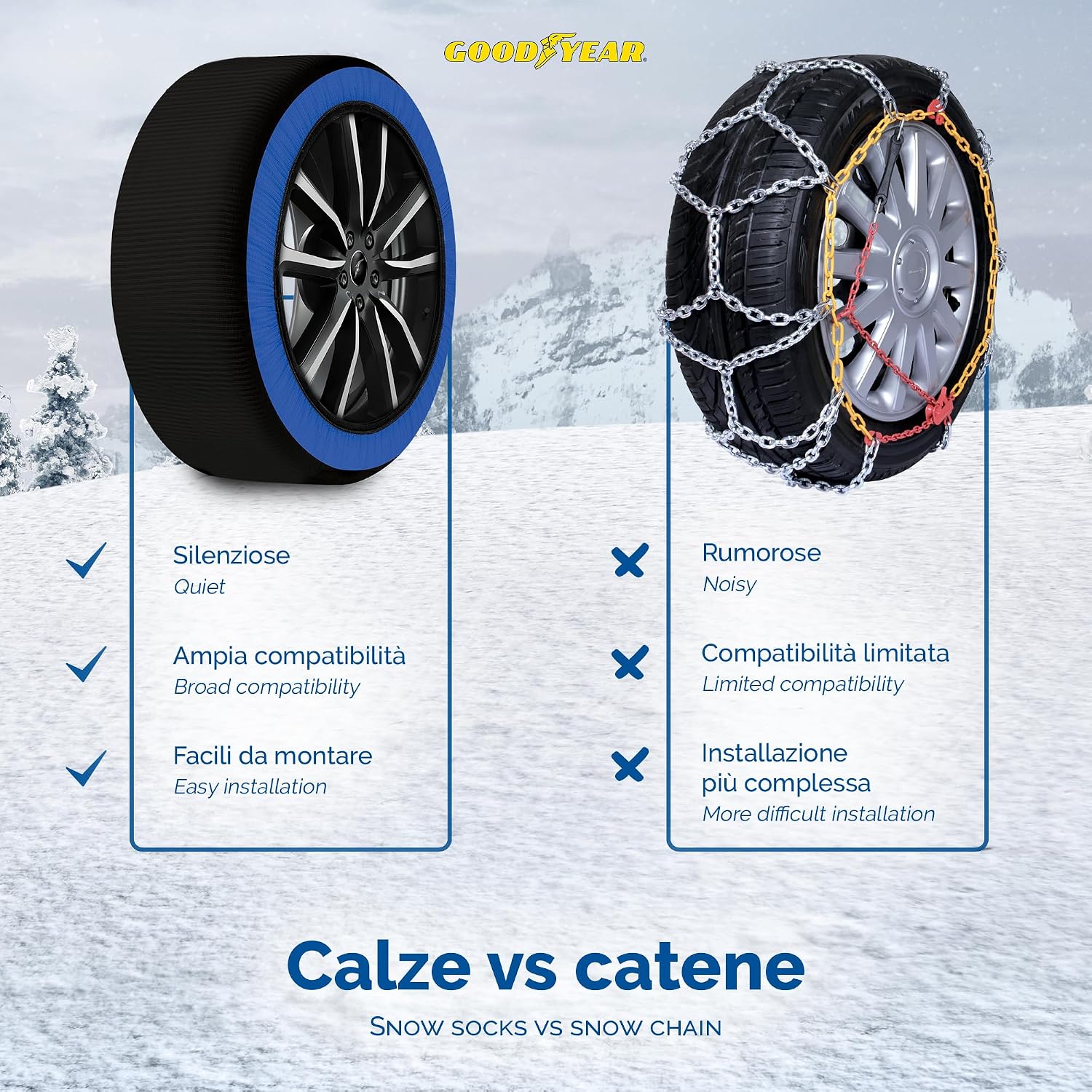 Thumbnail 6 de Goodyear Star Gripper calze da neve taglia M per auto