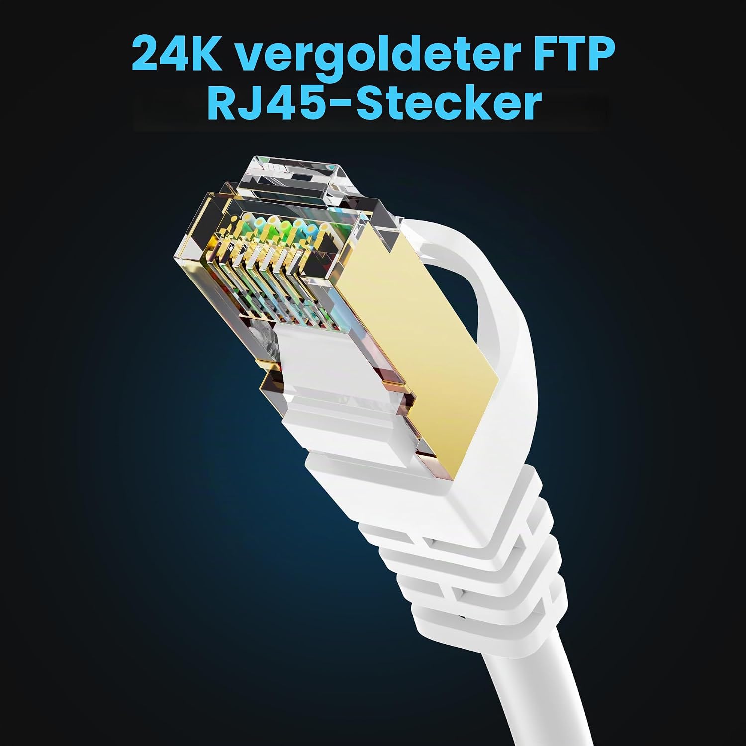 Thumbnail 5 de Werkybay CAT 7 Patchkabel 10 m – robustes Netzwerkkabel mit Triple Shielding und Outdoor-Einsatz
