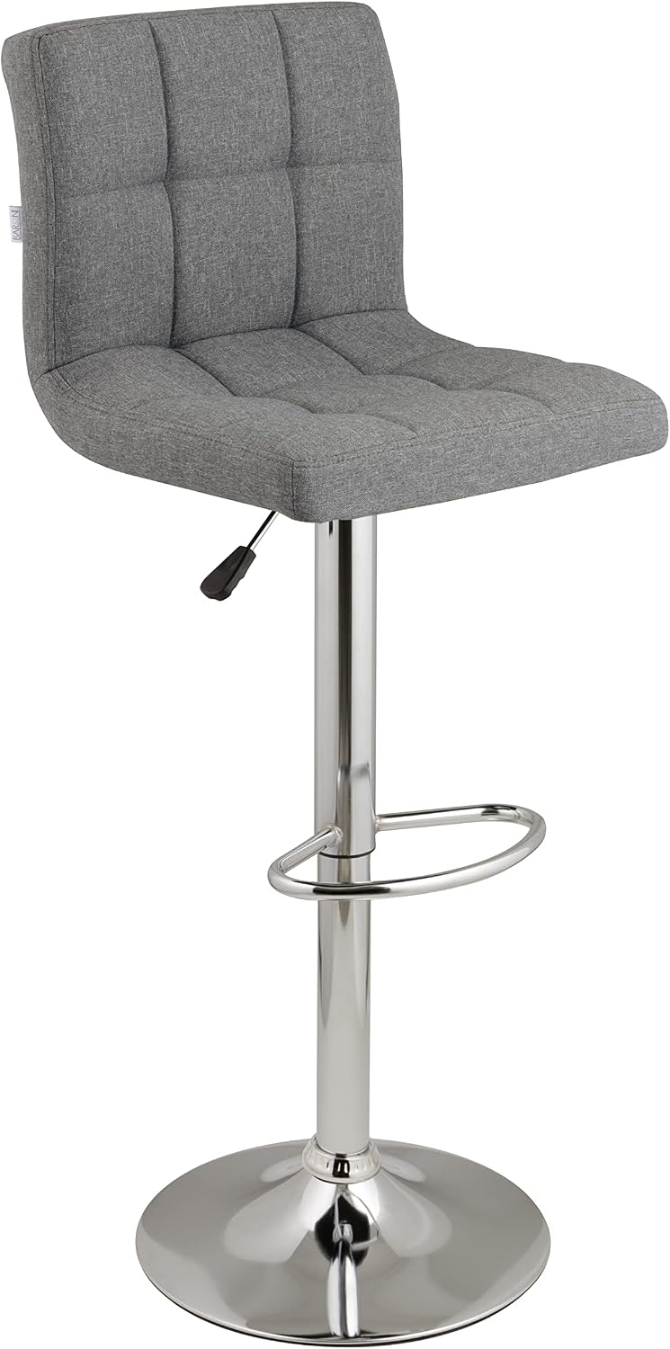 Baroni Home Tabouret de Bar Gris 115 cm
