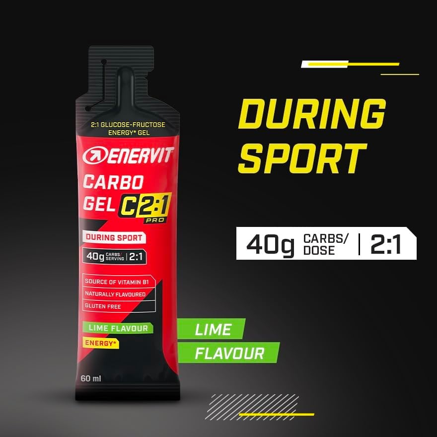 Thumbnail 1 de ENERVIT Carbo Gel C2:1PRO Lime 🍋 60ml, Energía y Rendimiento