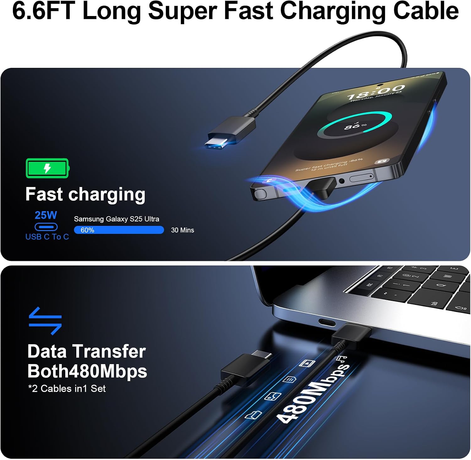 Thumbnail 4 de Super Fast Charger Type C 25W USB-C Wall Charger