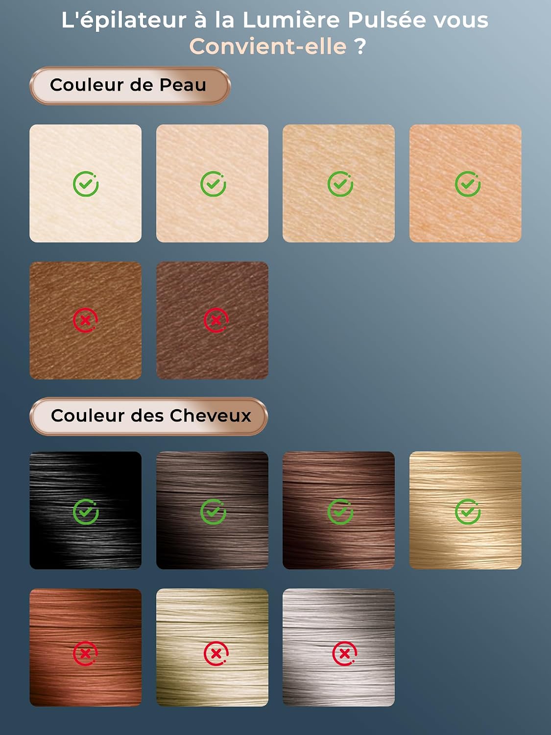 Thumbnail 6 de Épilateur lumière pulsée 9 niveaux 🪒