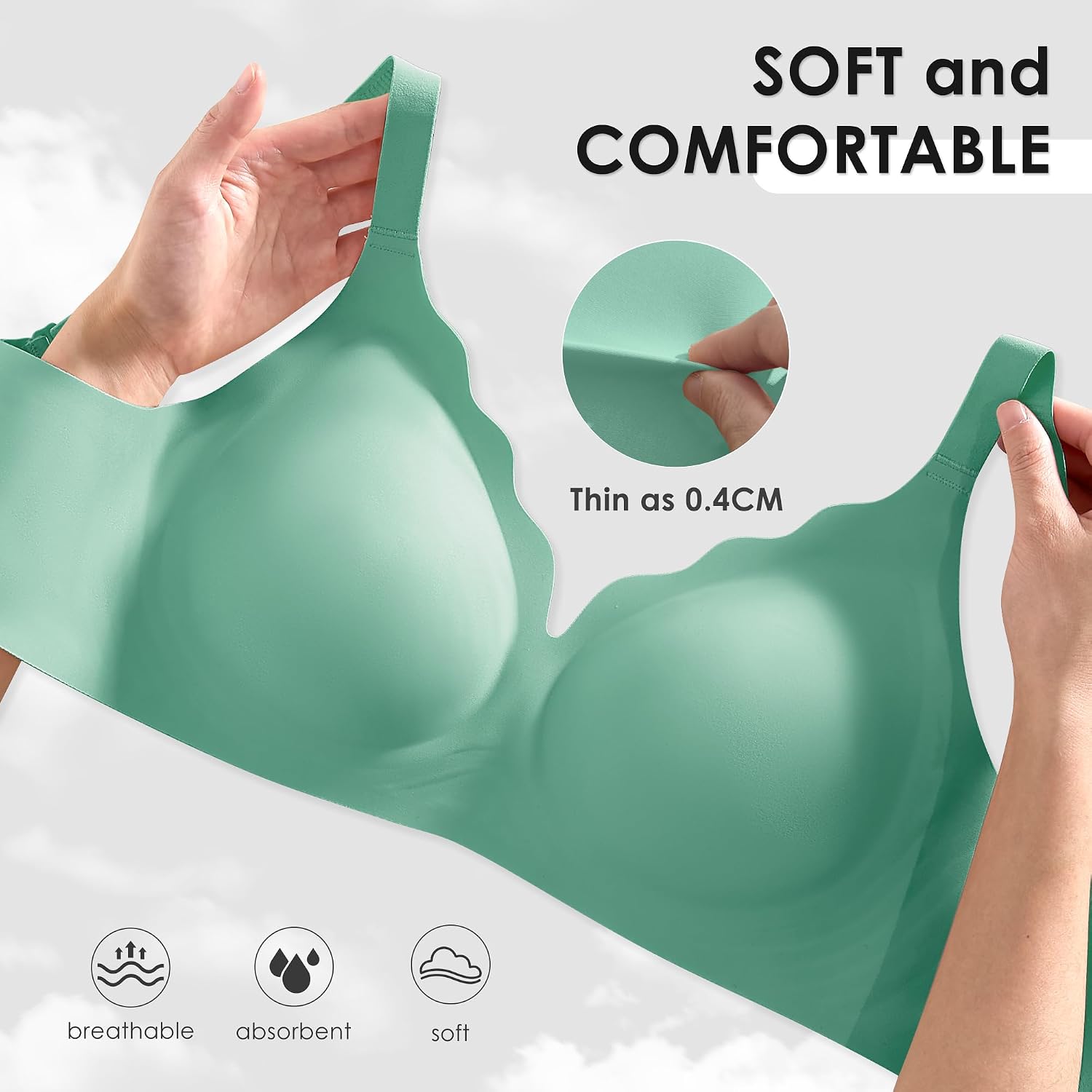 Thumbnail 1 de Wireless Bra in Nylon-Spandex Blend