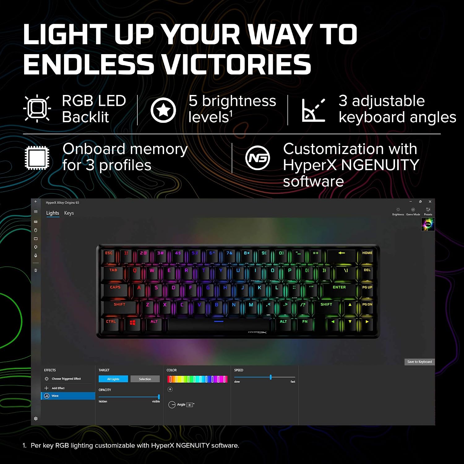 Thumbnail 5 de HyperX 65% mechanical gaming keyboard