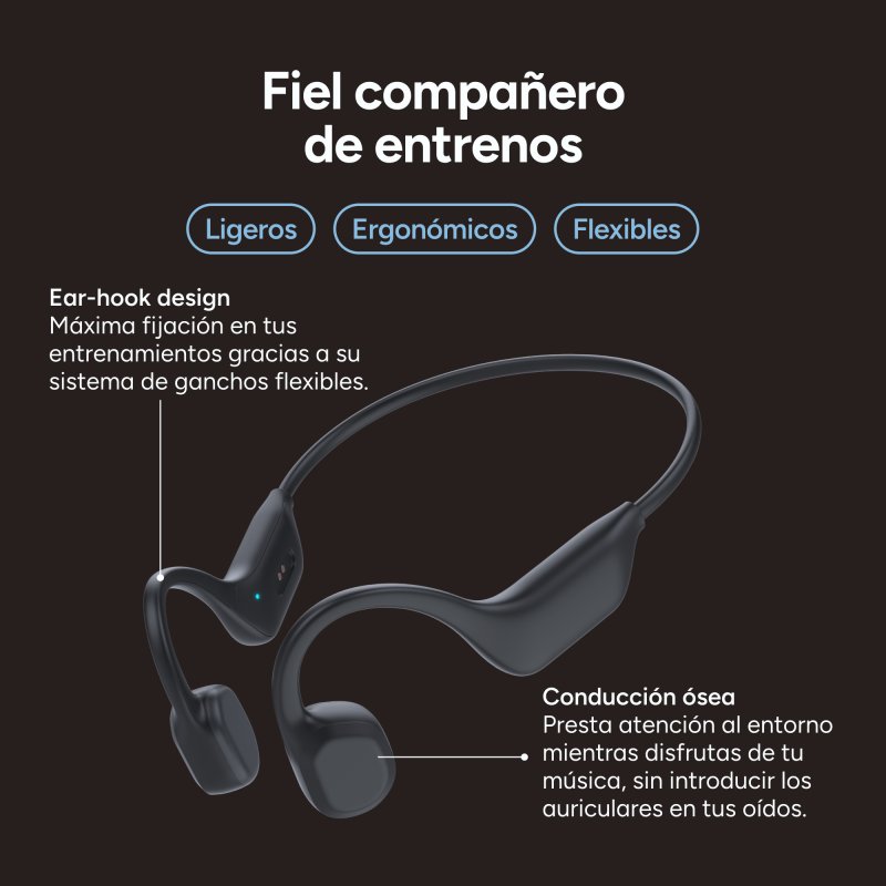 Thumbnail 1 de ksix Astro 2 auriculares conducción ósea 7 h