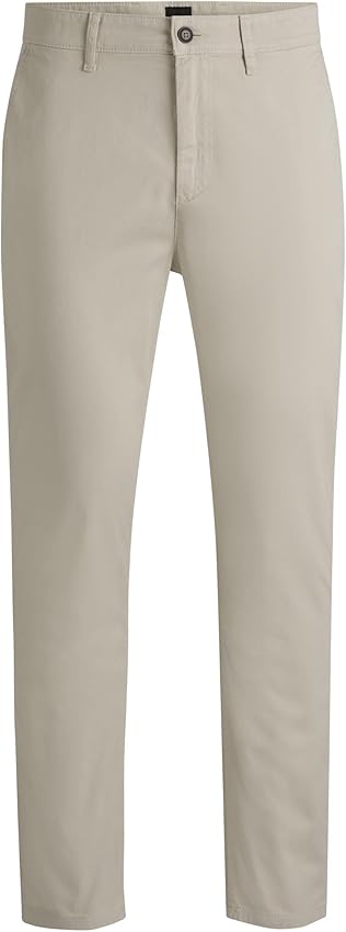 Detalle de BOSS Chino_Tapered pantalones hombre 97% algodón