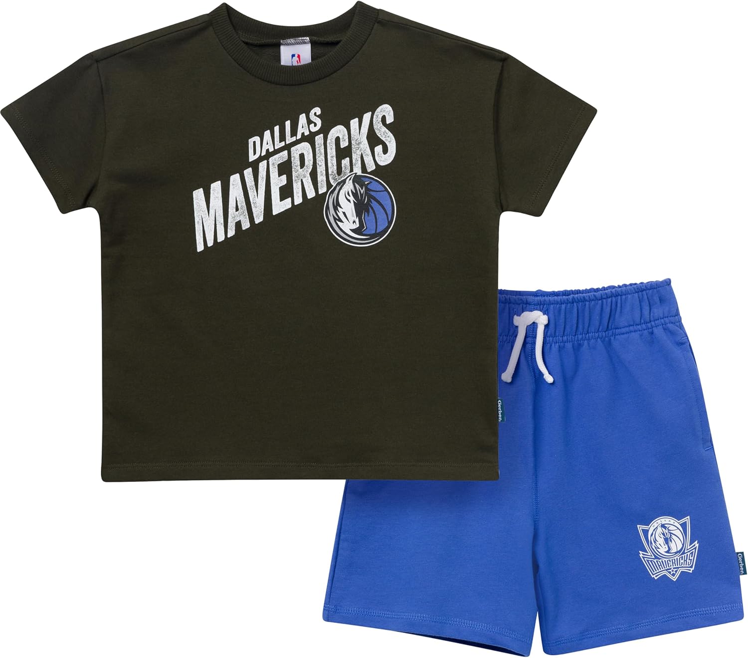 Gerber Baby Boys' NBA Team T-shirt & Shorts Set (Dallas Mavericks)