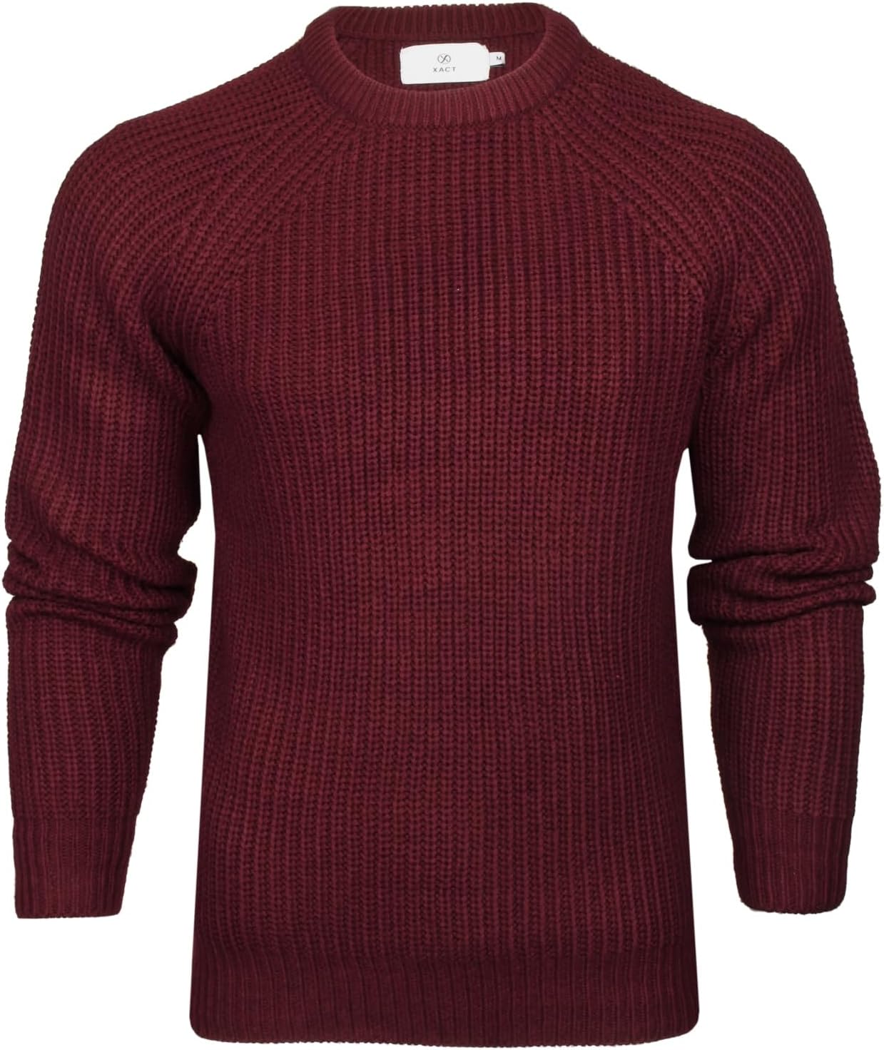 Thumbnail 6 de Xact Men's Chunky Fisherman Knit Jumper, Crew Neck, Raglan Sleeve